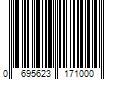 Barcode Image for UPC code 0695623171000. Product Name: MAVERICK PLASTICS LLC 17100 Tough Box Tote  Black & Yellow  17-Gallons - Quantity 6
