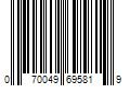Barcode Image for UPC code 070049695819. Product Name: Shoe Gear 10.5 oz Aerosol Water Repellent