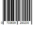 Barcode Image for UPC code 0703639280200. Product Name: Energy Suspension Universal Black Control Arm Bushing Set - Complete Set Fits select: 1966 CHEVROLET MALIBU  1966 PONTIAC GTO