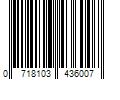 Barcode Image for UPC code 0718103436007. Product Name: Staples Electronics Air Duster 10 oz. 2/Pack (SPL10ENFR-2) SPL10EN-2