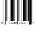 Barcode Image for UPC code 072350020274. Product Name: Mott s LLP Yoo-hoo Chocolate Drink  6.5 Fluid Ounce  32 Count Boxes