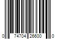 Barcode Image for UPC code 074704266000. Product Name: Murrays Murray s Beeswax Style and Curl Milk  8 FL OZ