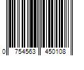 Barcode Image for UPC code 0754563450108. Product Name: Fargo 45010 YMCKOK Full Color Ribbon for Select ID Card Printers