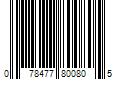 Barcode Image for UPC code 078477800805. Product Name: Leviton Decora 15 Amp Single Pole Rocker AC Quiet Light Switch, White (10-Pack)