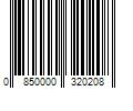 Barcode Image for UPC code 0850000320208. Product Name: SugarBearHair Gentle Detangling Bamboo Hair Brush