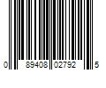 Barcode Image for UPC code 089408027925. Product Name: TELARC Charles MacKerras - Water Music - Classical - CD