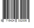 Barcode Image for UPC code 5715424032005. Product Name: Jack & Jones Mens Jeans 349 Glenn Original Slim Fit and Low Rise Denim for Men - Black Cotton - Size 32W/32L