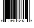 Barcode Image for UPC code 671961424909. Product Name: Harbor Breeze St. Sean 1-Light 11.25-in H Black Dusk to Dawn Outdoor Wall Light | 42490