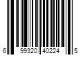 Barcode Image for UPC code 699320402245. Product Name: TRADEX INTERNATIONAL Ambitex Non Sterile Powder Free Nitrile Select Exam Glove Large  Box of 100