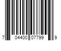 Barcode Image for UPC code 704400077999