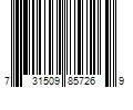 Barcode Image for UPC code 731509857269. Product Name: RED BY KISS 1  PRO CERAMIC TOURMALINE W/TEMP CONTROL FLAT IRON #FI100U