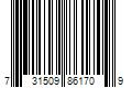 Barcode Image for UPC code 731509861709. Product Name: Kiss Products  Inc. KISS - RED DOUBLE SIDE TEETH HOT COMB
