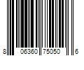 Barcode Image for UPC code 806360750506. Product Name: lotus herbals safe sun uv screen matte gel spf 50 50g