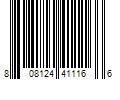 Barcode Image for UPC code 808124411166. Product Name: MRS MEYERS CLEAN DAY 1-Wick Lavender White Jar Candle | 651386