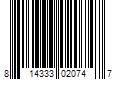 Barcode Image for UPC code 814333020747. Product Name: Milk Makeup Matte Cream Bronzer Stick Baked 0.19 oz/ 5.7 g